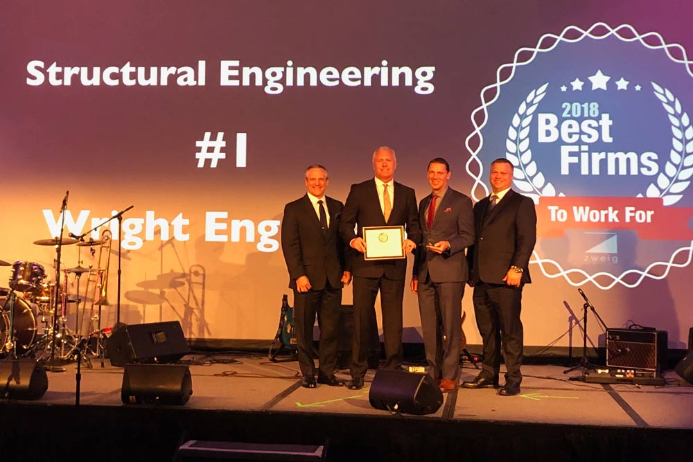 Receiving Number One Best Firm to Work For Award
